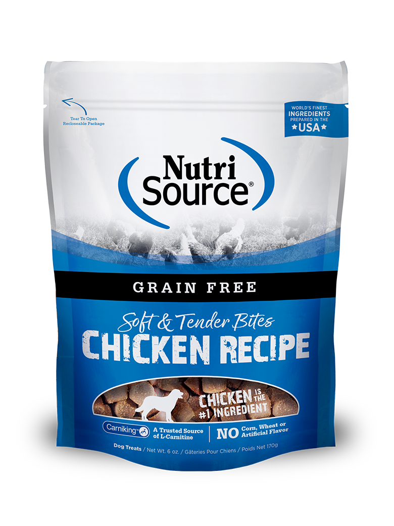 BUY Grain Free Chicken Bites Dog Treats NutriSource Pet Foods Discover NutriSource Pet Foods