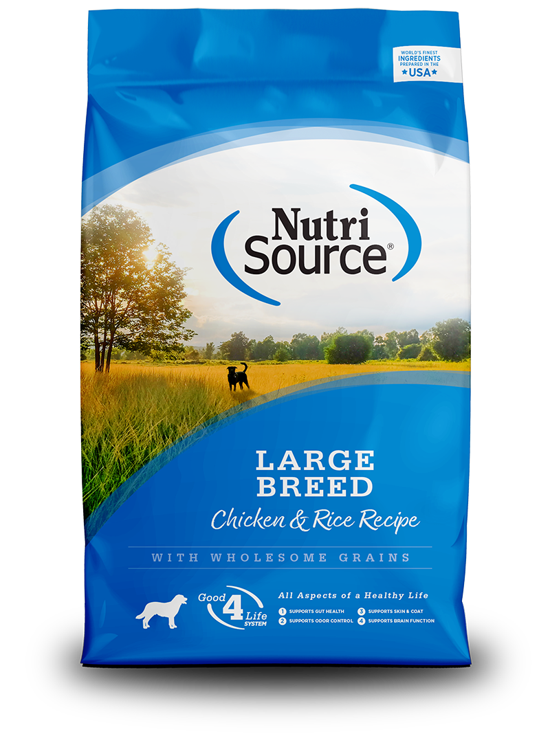 Large Breed Chicken & Rice - bag front
