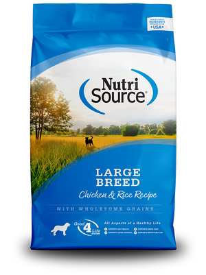 Large Breed Chicken & Rice - bag front