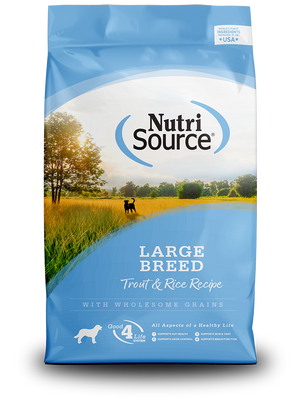 Large Breed Trout & Rice - bag front