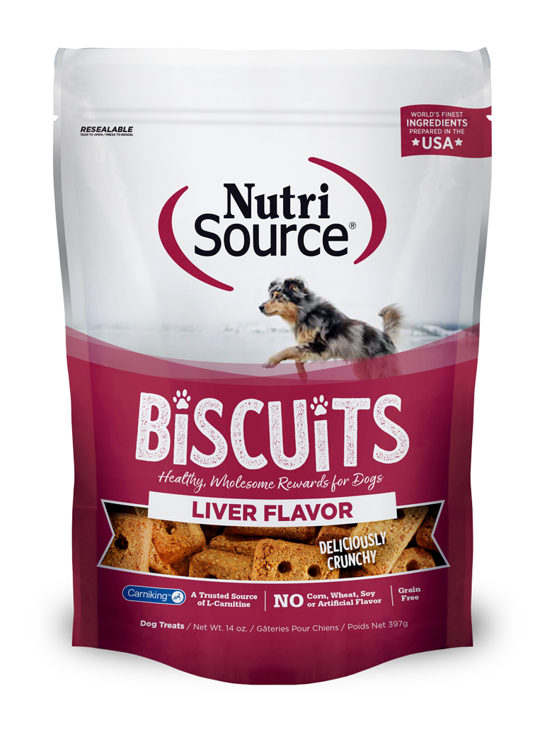 Liver Flavor Biscuit Dog Treats - bag front