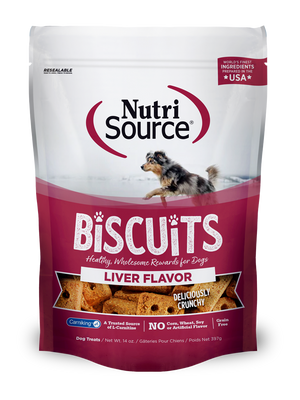 Liver Flavor Biscuit Dog Treats - bag front
