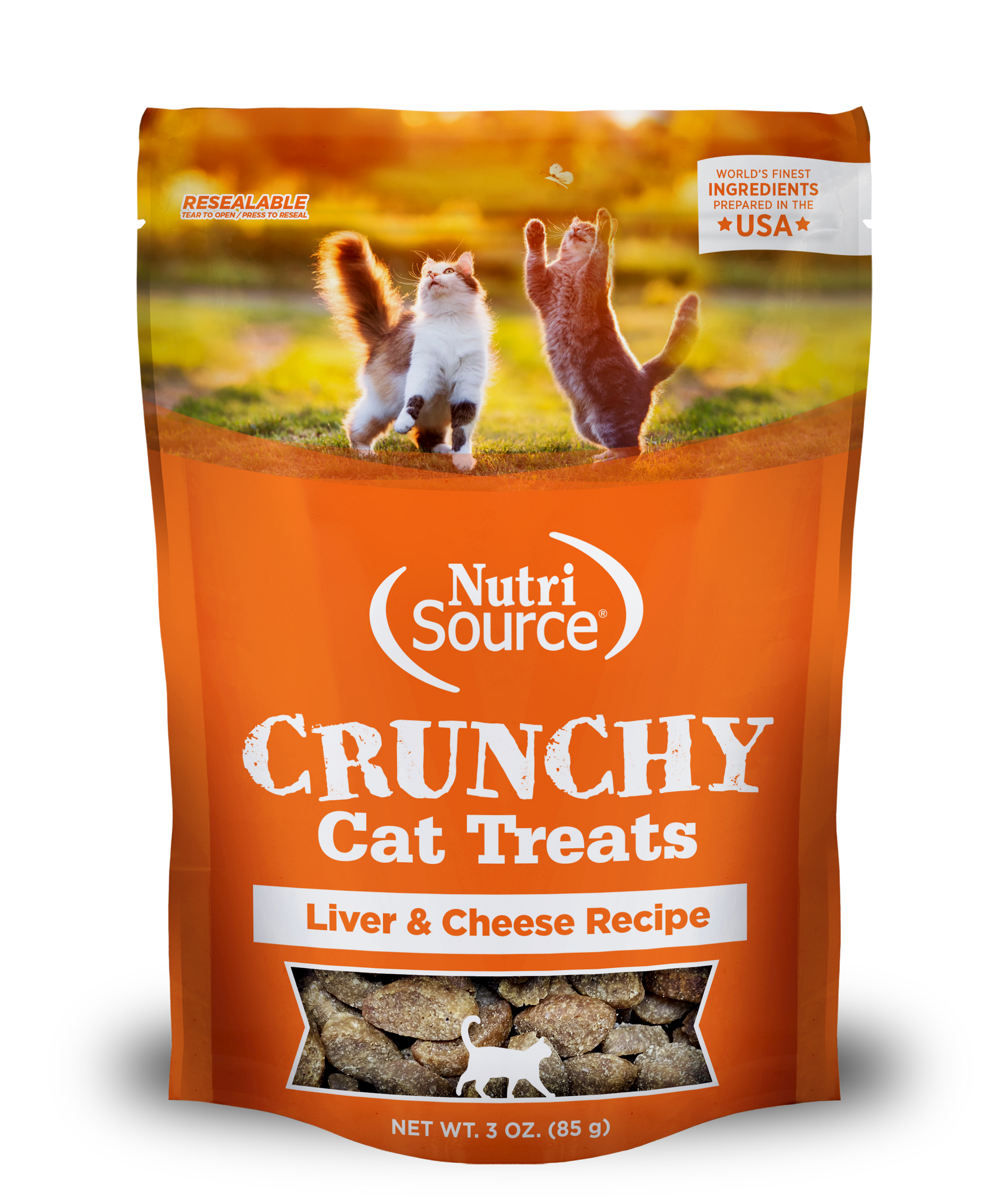 Crunchy top cat food