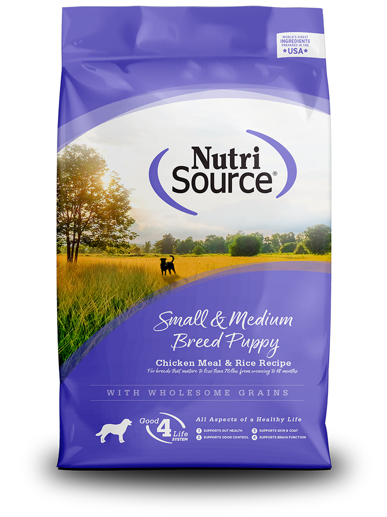 BUY Small and Medium Breed Chicken Puppy Food NutriSource Pet Food Discover NutriSource Pet Foods