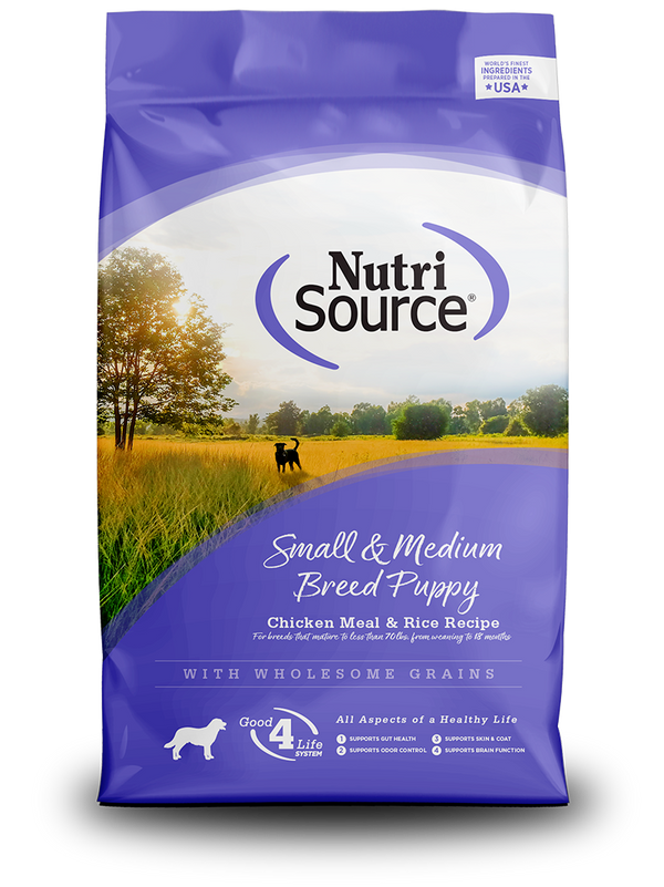 Nutrisource large breed top puppy food feeding chart