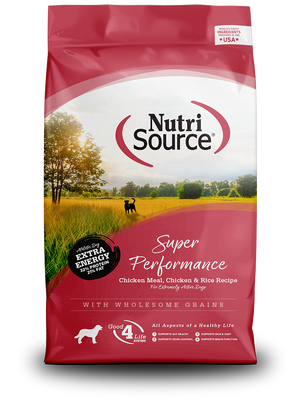 BUY Super Performance Chicken Rice Dog Food NutriSource Pet