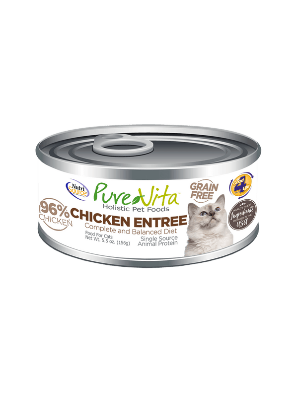 BUY PureVita Chicken Entree Wet Canned Cat Food NutriSource Pet Foods Discover NutriSource Pet Foods