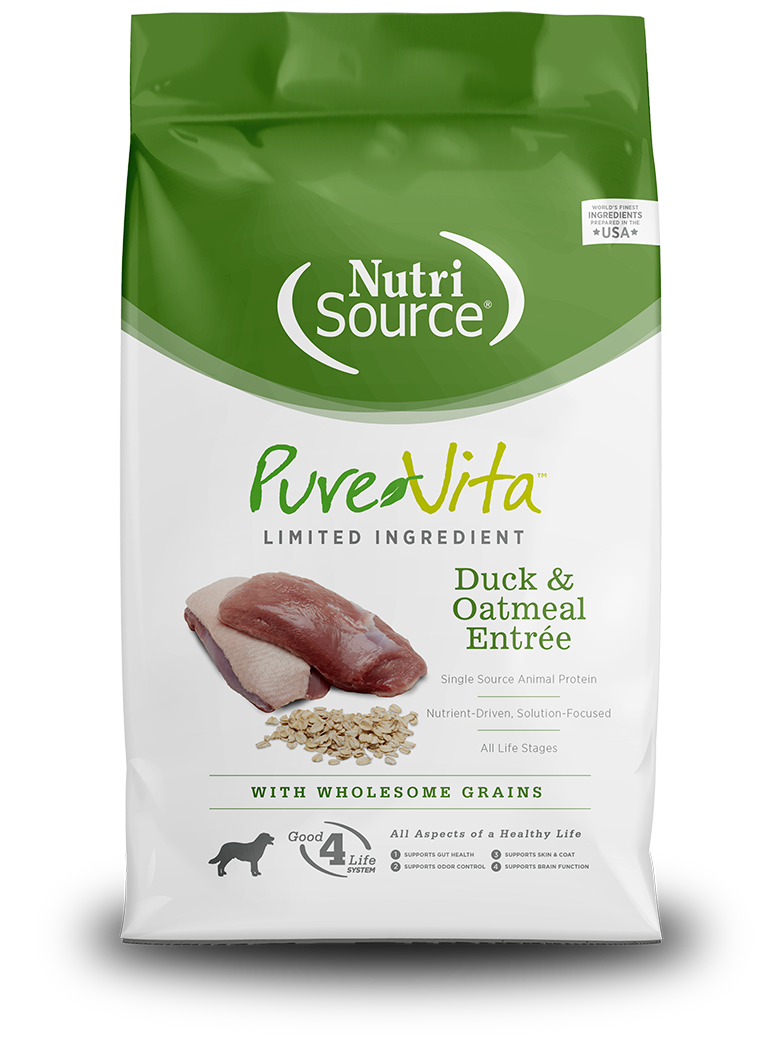 BUY Duck Oatmeal Dog Food PureVita NutriSource Pet Foods Discover NutriSource Pet Foods
