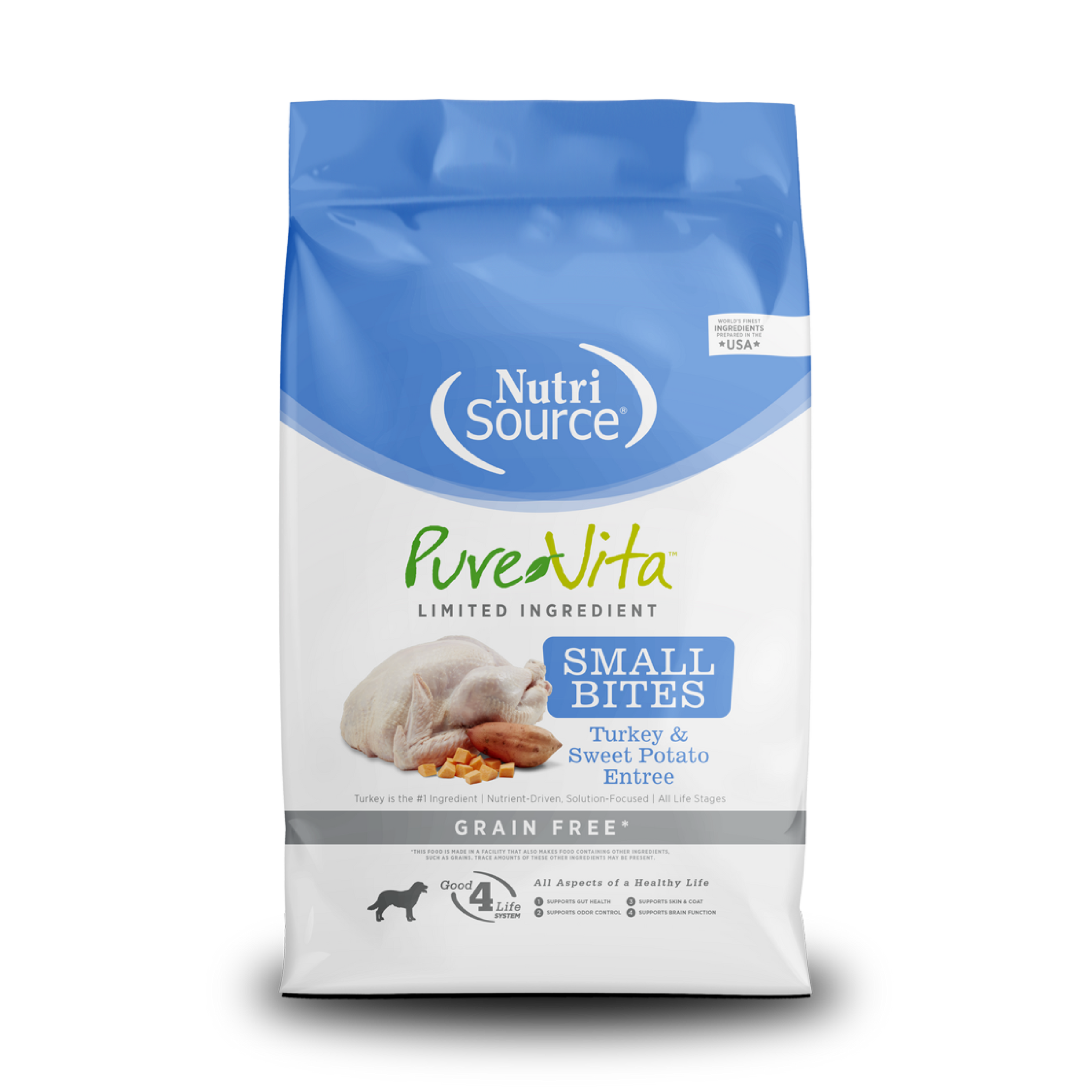 Turkey Sweet Potato Small Bites PureVita NutriSource Pet