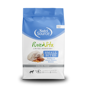 Turkey Sweet Potato Small Bites PureVita NutriSource Pet Foods Discover NutriSource Pet Foods